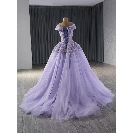 Cape Sleeve Lavender Evening Dress For Women Elegant A Line Long Prom Party Gowns Vestidos De Fiesta Formal