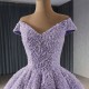 Cape Sleeve Lavender Evening Dress For Women Elegant A Line Long Prom Party Gowns Vestidos De Fiesta Formal