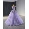 Cape Sleeve Lavender Evening Dress For Women Elegant A Line Long Prom Party Gowns Vestidos De Fiesta Formal