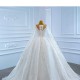 Cape Sleeve Wedding Dress Classic Bridal Gowns Princess Bride Gown Vestido De Noiva