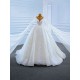 Cape Sleeve Wedding Dress Classic Bridal Gowns Princess Bride Gown Vestido De Noiva