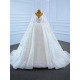 Cape Sleeve Wedding Dress Classic Bridal Gowns Princess Bride Gown Vestido De Noiva