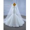 Cape Sleeve Wedding Dress Lace V Neck Wedding Gown Backless With Lace Up Mermaid Dresses 2024