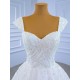 Cape Sleeve Wedding Dress Ruffled Backless Formal Bridal Growns vestido de noiva Court Train 2024