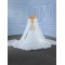 Cape Sleeve Wedding Dresses Floor Length Robe De Mariee Scoop Neck Bridal Gowns 2024