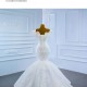 Cape Sleeve Wedding Dresses For Woman Lace Appliques Bride Gowns Print Embroidery Pleat Dress Robe