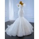 Cape Sleeve Wedding Dresses For Woman Lace Appliques Bride Gowns Print Embroidery Pleat Dress Robe