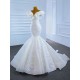 Cape Sleeve Wedding Dresses For Woman Lace Appliques Bride Gowns Print Embroidery Pleat Dress Robe