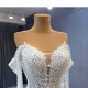 Chandelier Sleeve Mermaid Wedding Dresses For Women 2024 Pearl Bridal Gown Luxury Vestido De Novias