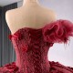 Classic Burgundy Sweet 15 16 Dress for Women 2024 Quinceanera Ball Gown Strapless Formal Party Gown