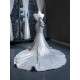 Classy Sequin Silver Evening Maxi Dresses 2024 Sleeveless Mermaid Formal Prom Gowns For Women Party