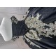 Crystal Black Quinceanera Dresses Sweetheart Off the Shoulder Vestidos De 15 Anos Quinceanera Custom Made With Bow