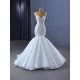 Crystal Sleeveless Wedding Dress Plus Size Sweetheart Neck Bridal Wedding Gown Princess