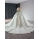 Crystal Wedding Dress Long Sleeve Bridal Gowns Princess Bride Ball Gown Vestido De Noiva