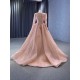 Custom Made Mauve Prom Dresses Long Sleeve Princess Dress Formal Party Evening Dress Special Occasion Gowns 