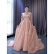 Custom Made Mauve Prom Dresses Long Sleeve Princess Dress Formal Party Evening Dress Special Occasion Gowns 