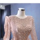 Custom Made Mauve Prom Dresses Long Sleeve Princess Dress Formal Party Evening Dress Special Occasion Gowns 