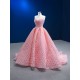 Custom Made Pink Prom Dresses Women Sleeveless Formal Party Evening Gowns Specail Dress