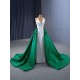 Custom Made Women Prom Gowns Two In One Mermaid Dress Halter Neck Evening Party Dress