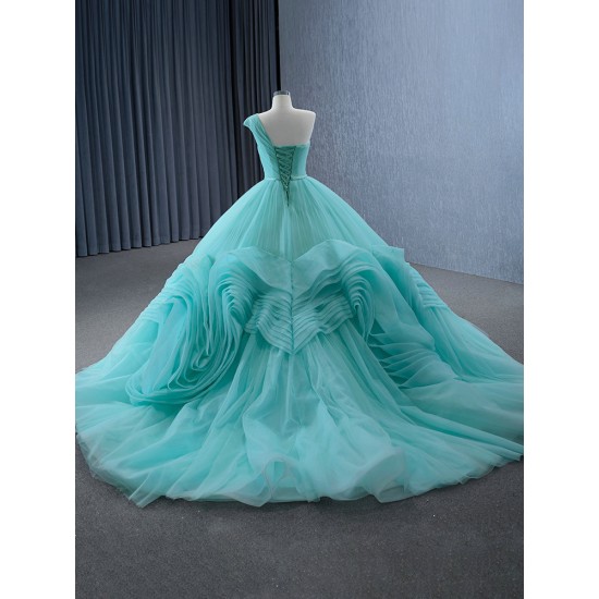 Customized Aqua Blue Prom Dresses Sleeveless Formal Party Evening Dress Special Occasion Gowns