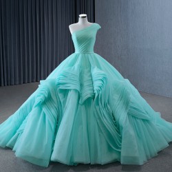 Customized Aqua Blue Prom Dresses Sleeveless Formal Party Evening Dress Special Occasion Gowns