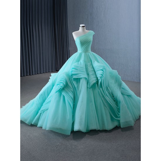 Customized Aqua Blue Prom Dresses Sleeveless Formal Party Evening Dress Special Occasion Gowns