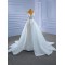 Customized Beading Wedding Dresses A Line Sleeveless Strapless Bride Gown