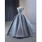 Customized Gray Blue Long Prom Dresses Sleeveless Women Formal Party Wedding Evening Dress