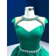 Customized Green Prom Party Dresses For Women Cape Sleeve Long Formal Event Special Occasion Evening Dress