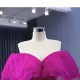 Customized Hot Pink Prom Dresses Cap Sleeves Floor Length Homecoming Dress Formal Party Special Occasion Gowns