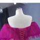 Customized Hot Pink Prom Dresses Cap Sleeves Floor Length Homecoming Dress Formal Party Special Occasion Gowns