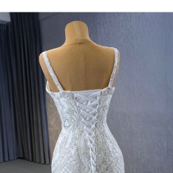 Customized Lace Wedding Dresses Spaghetti Strap Backless Mermaid Bridal Gowns Bride Dress Vestido De Noiva 2024