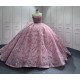 Customized Pink Ball Gown Princess Quinceanera Dresses 2024 Sweetheart Girls Birthday Party Dress For Sweet 15 16