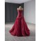 Customized Red Long Prom Dresses Ruffled Evening Gowns Open Back Women Formal Occasion Party Dress