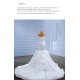 Customized White Wedding Dresses Ruffled White Bride Dresses Spaghetti Strap Formal Wedding Gowns