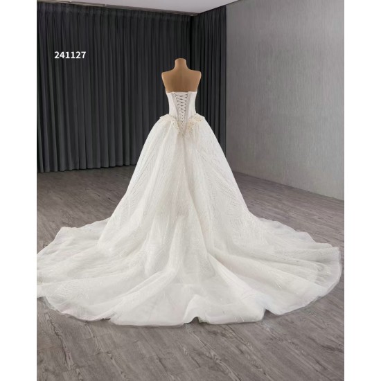 Detachable Sleeve Wedding Dress Sleeveless Bridal Gowns 2024 Princess Bride Gown Vestido De Noiva