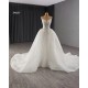 Detachable Sleeve Wedding Dress Sleeveless Bridal Gowns 2024 Princess Bride Gown Vestido De Noiva