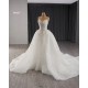 Detachable Sleeve Wedding Dress Sleeveless Bridal Gowns 2024 Princess Bride Gown Vestido De Noiva