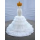 Detachable Sleeve Mermaid Wedding Dresses Ruffled Bridal Dresses Beading Vestidos De Novia