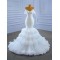 Detachable Sleeve Mermaid Wedding Dresses Ruffled Bridal Dresses Beading Vestidos De Novia