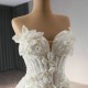 Detachable Train Mermaid Wedding Dress For Woman 2024 Sleeveless Elegant Open Back Bridal Gowns