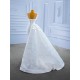 Detachable Train Wedding Dress Sleeveless Bridal Gown Sequin Floor Length Bride Dresses Vestidos De Novia