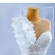 Detachable Train Wedding Dress Sleeveless Bridal Gown Sequin Floor Length Bride Dresses Vestidos De Novia