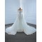 Elegant Mermaid Wedding Dress Long Sleeve Bridal Gowns Detachable Train Pearl Robe De Mariee