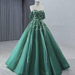 Emerald Green Prom Dresses Off The Shoulder Homecoming Gowns Lace Up Women Formal Cocktail Dress