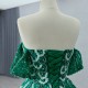 Emerald Green Prom Dresses Off The Shoulder Homecoming Gowns Lace Up Women Formal Cocktail Dress