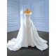 Fashion Sleeveless Wedding Dress 2024 New Lace Two In One Elegant Plus size Vestido De Noiva Korean Bride Gown