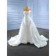 Fashion Sleeveless Wedding Dress 2024 New Lace Two In One Elegant Plus size Vestido De Noiva Korean Bride Gown