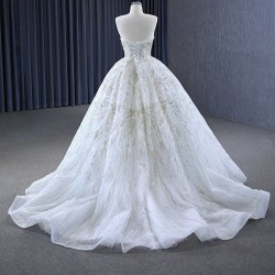 Fashion Sweet Light Wedding Dress With Sleeve For Bride Gowns Strapless Vestido De Noiva 2025 New Style Pluse Size