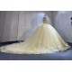 Fashionable Champagne Quinceanera Dresses for Girls Lace Appliques Vestido De 15 Anos Custom Made